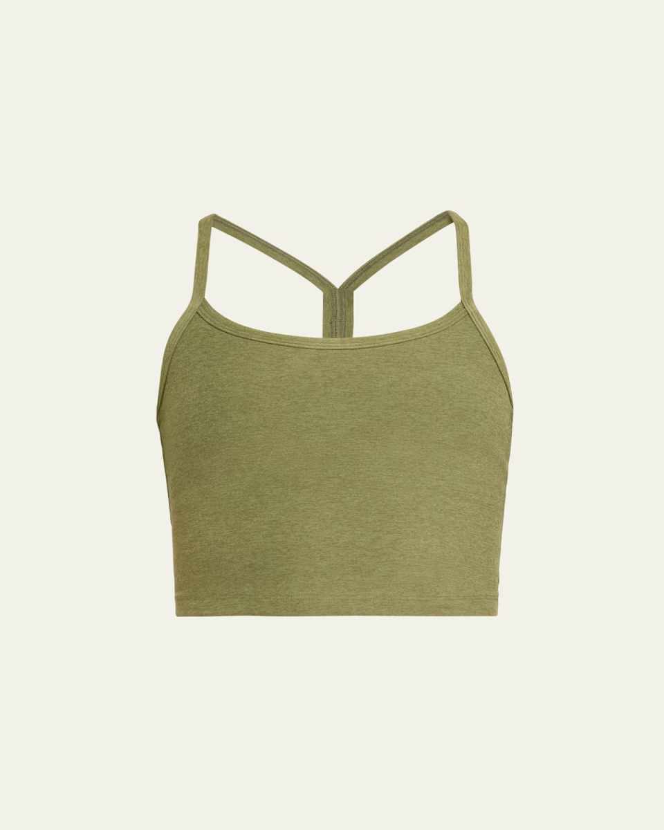 Space-dye Slim Racerback Cropped Tank